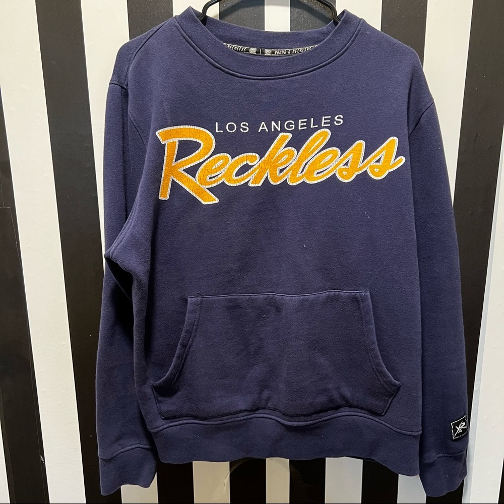 Young & Reckless Front pocket Crewneck